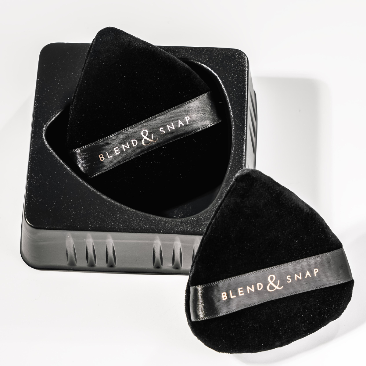 Blend & Snap Mini Sponges 2-pack, hand-stitched velour