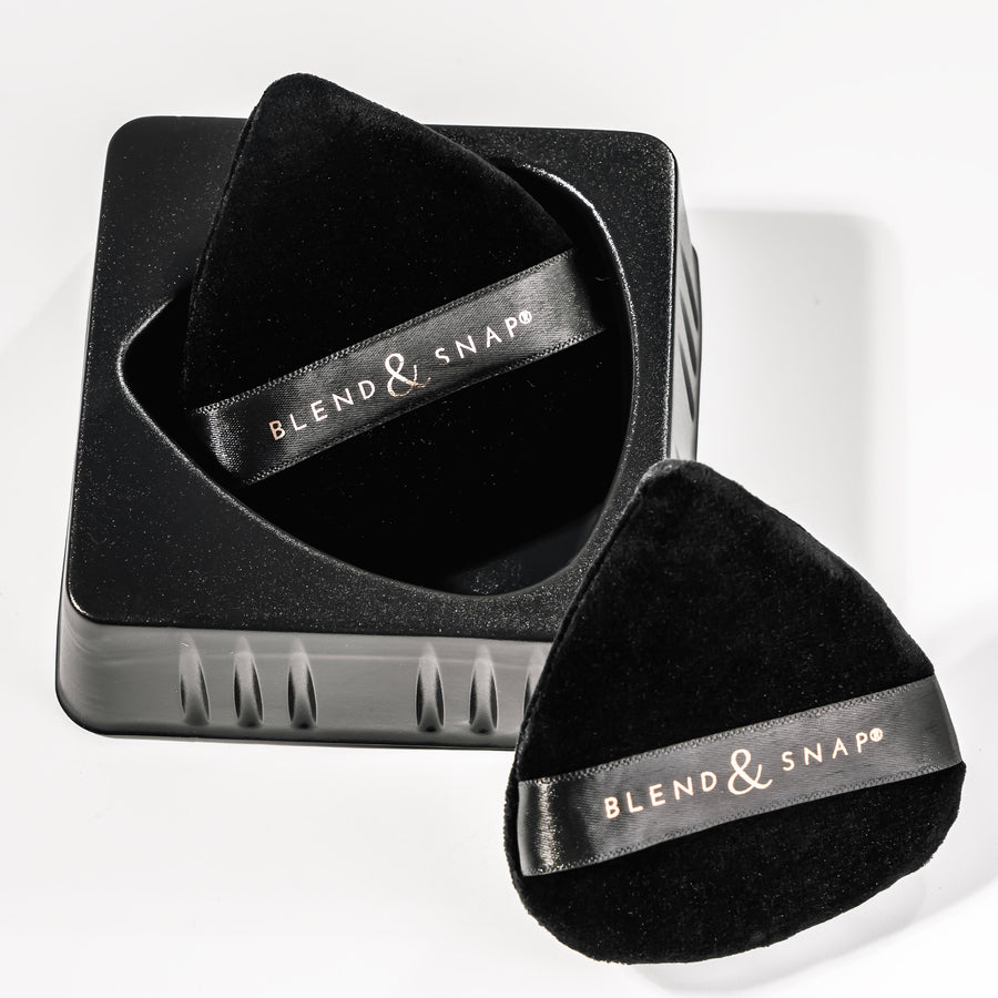 Mature skin with Blend & Snap OG Sponge — blended, natural finish