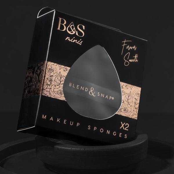 Blend & Snap Mini Makeup Sponges – precision velour blender for under-eye and concealer