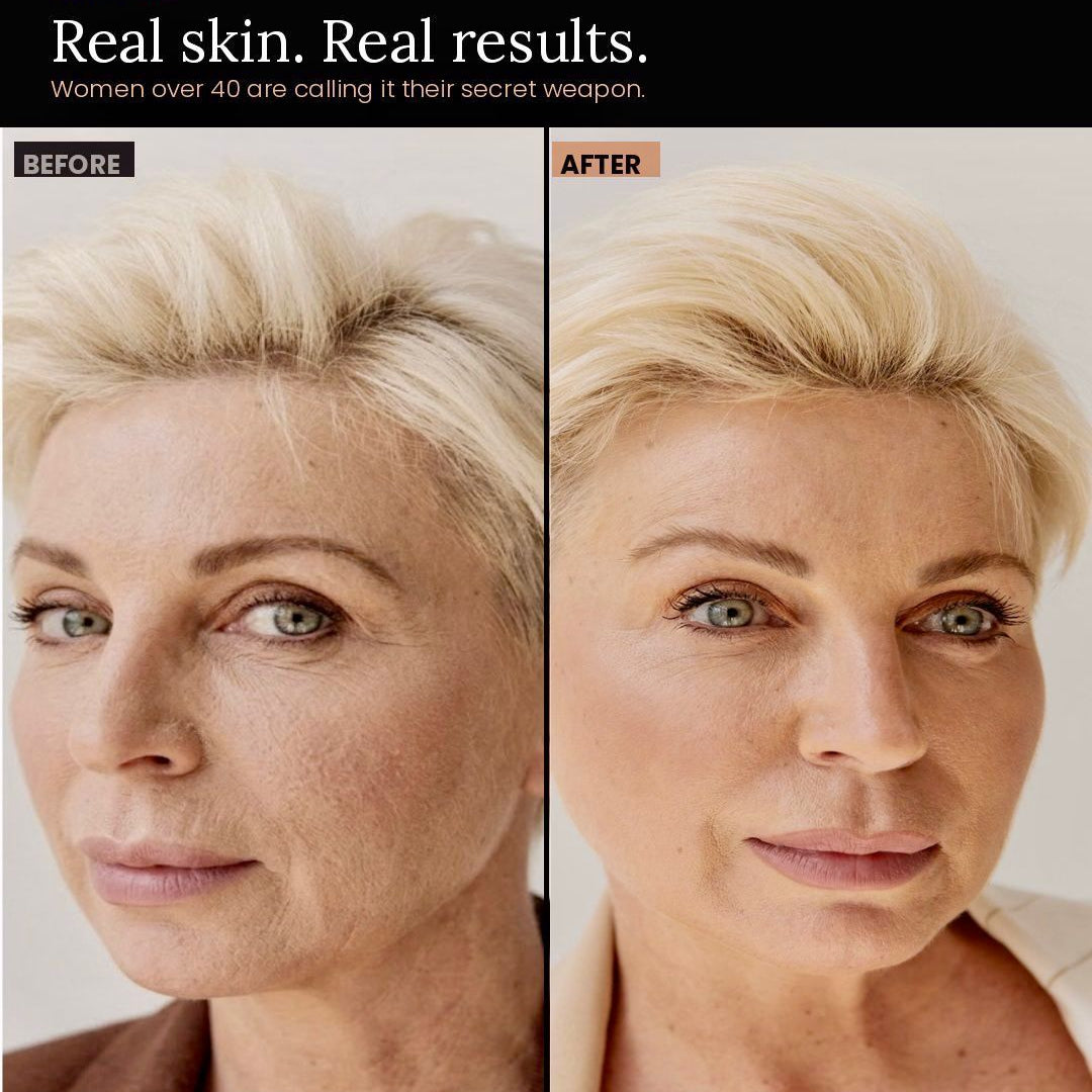 OG Sponge blending foundation on real skin – no filter, no water needed